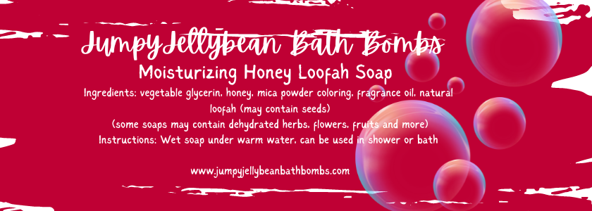 Vibez 6oz Honey Loofah Soap