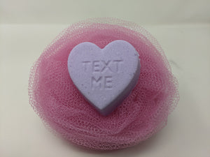 "Text Me" Conversation Heart Bath Bomb