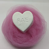 "Bae" Conversation Heart Bath Bomb